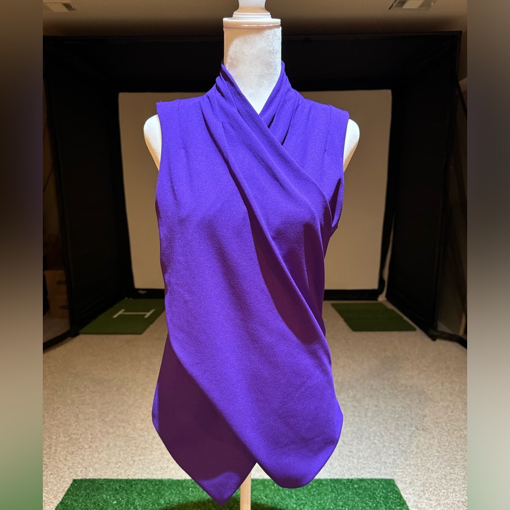 NWOT Lauren Ralph Lauren Women's Sleeveless Top Size S Purple - Picture 3 of 9